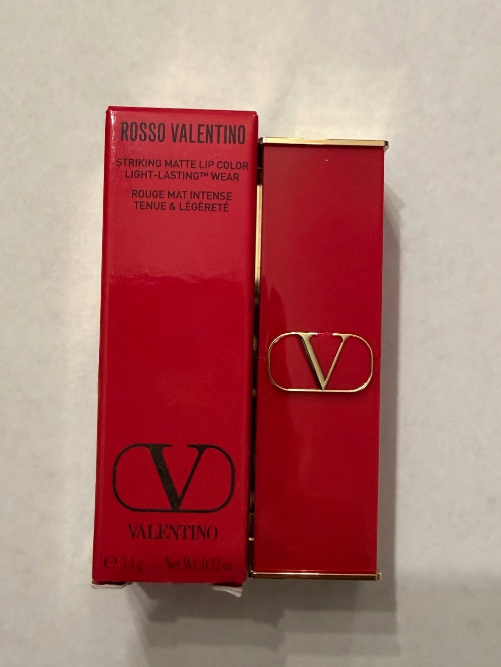 Valentino Rosso striking Matt lipstick